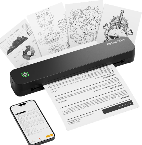 Imprimante de voyage portable thermique ByteCintia C80