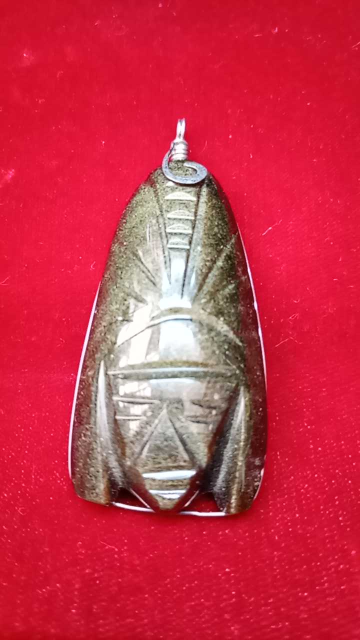 Dije de Obsidiana Rostro