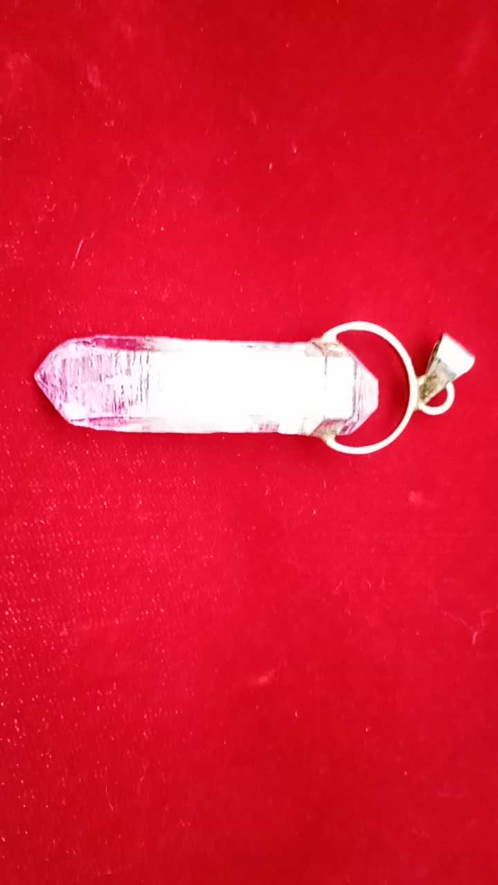 Dije Punta Natural Cuarzo Amatista