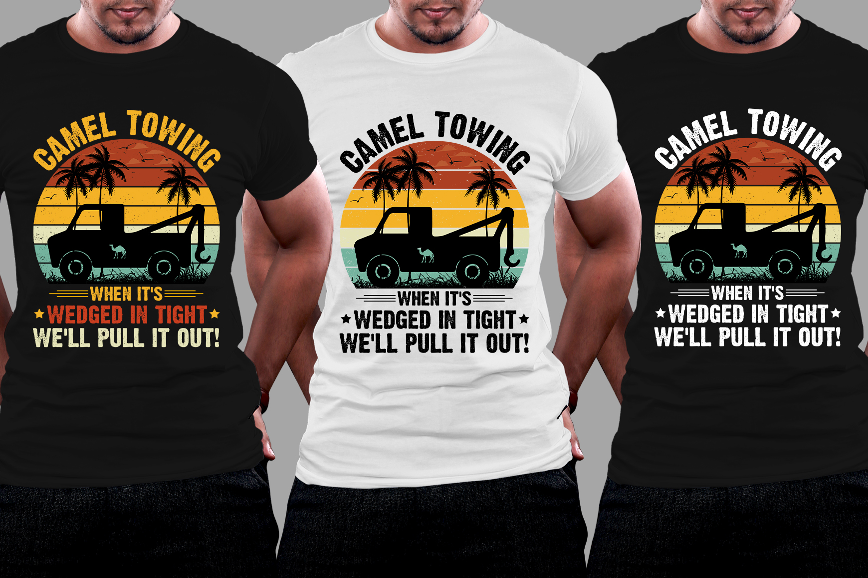 Camel Towing Graphic T-Shirt