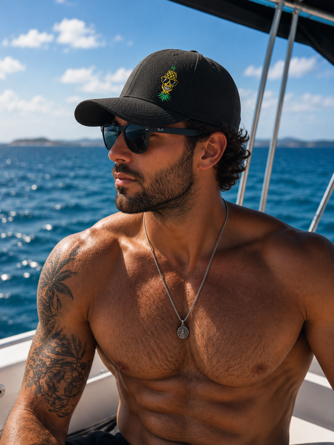 Spike Embroidered Richardson Hat