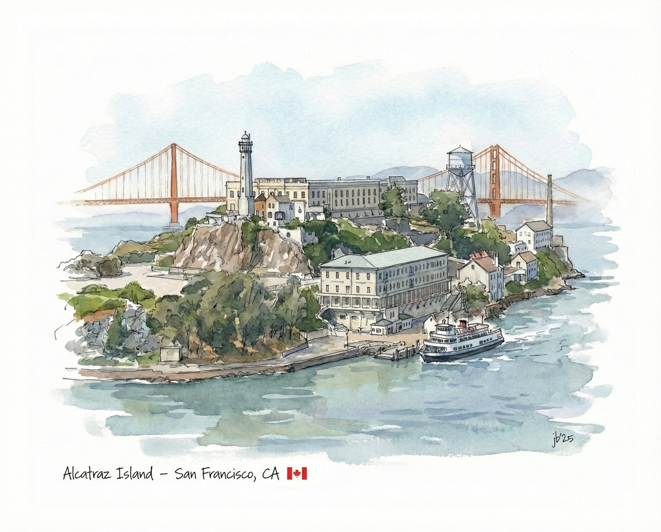 Alcatraz Island - San Francisco 8x10