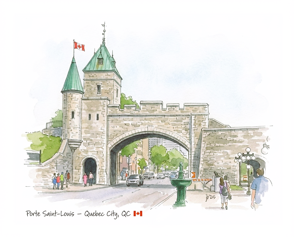 Porte Saint-Louis - Quebec City 8x10