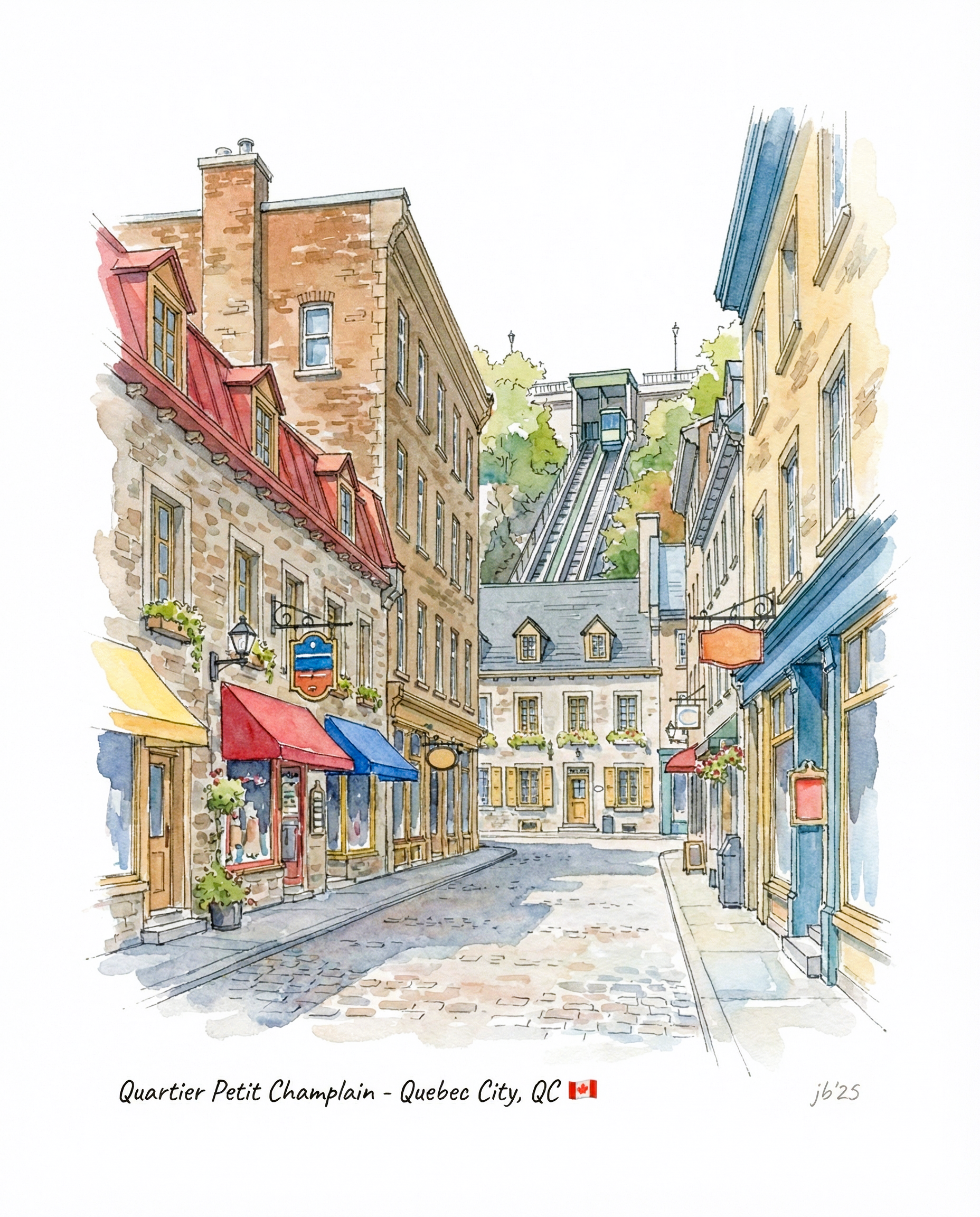 Quartier Petit Champlain - Quebec City 8x10