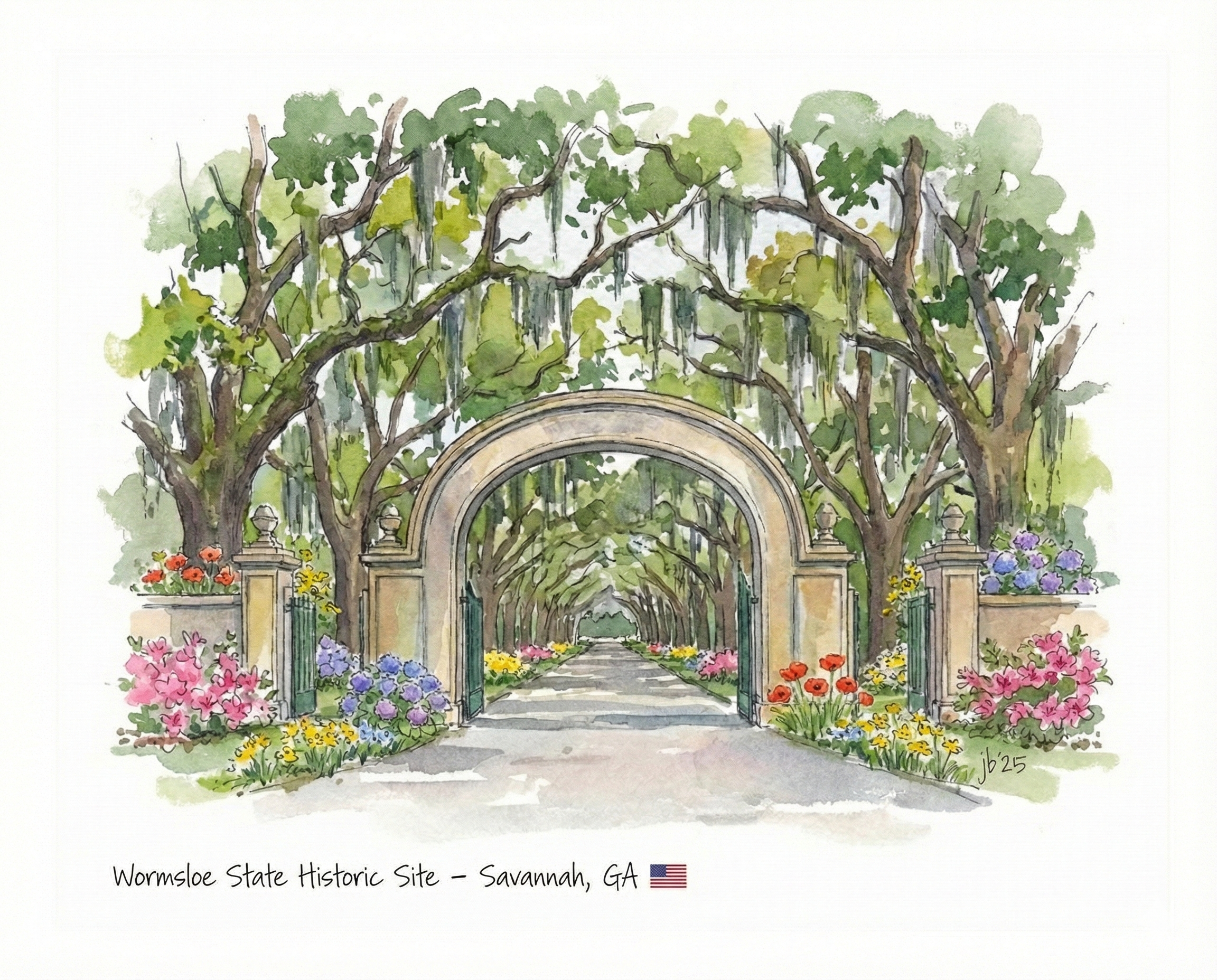 Wormsloe State Historic Site - Savannah 8x10