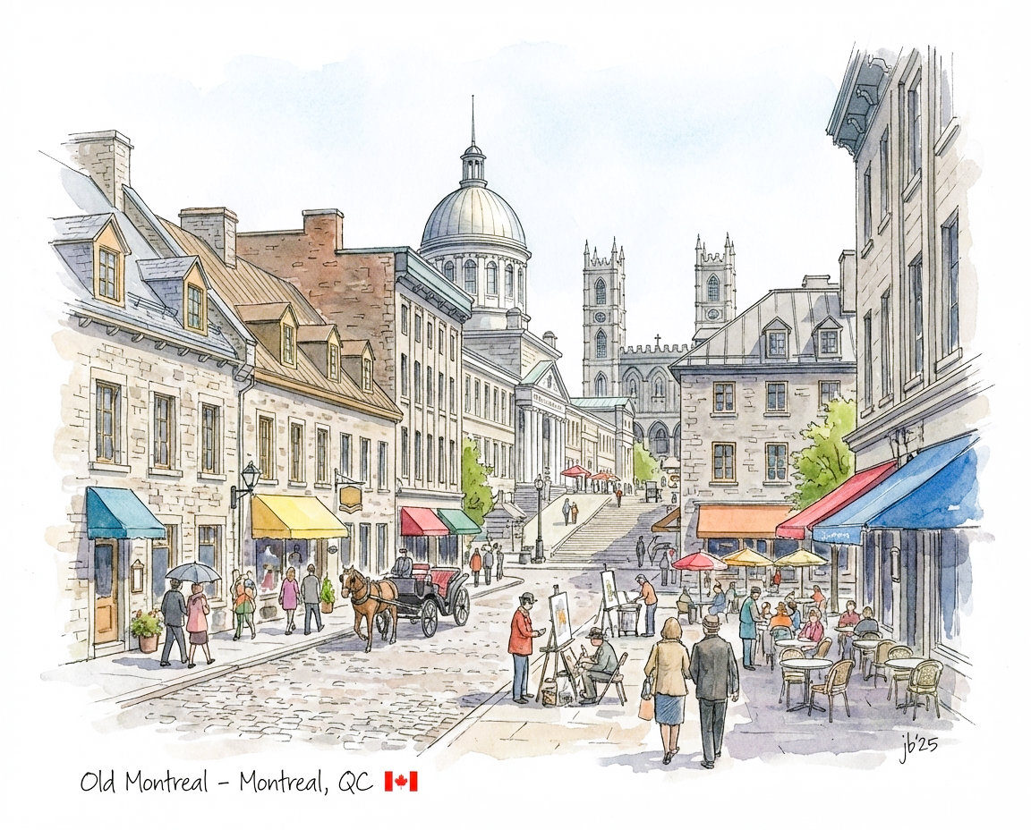 Old Montreal - Montreal 8x10
