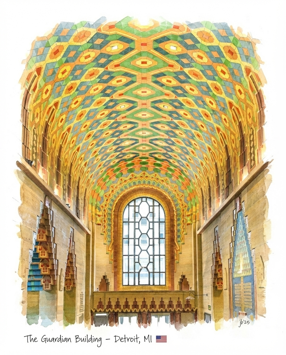 Guardian Building - Detroit 8x10