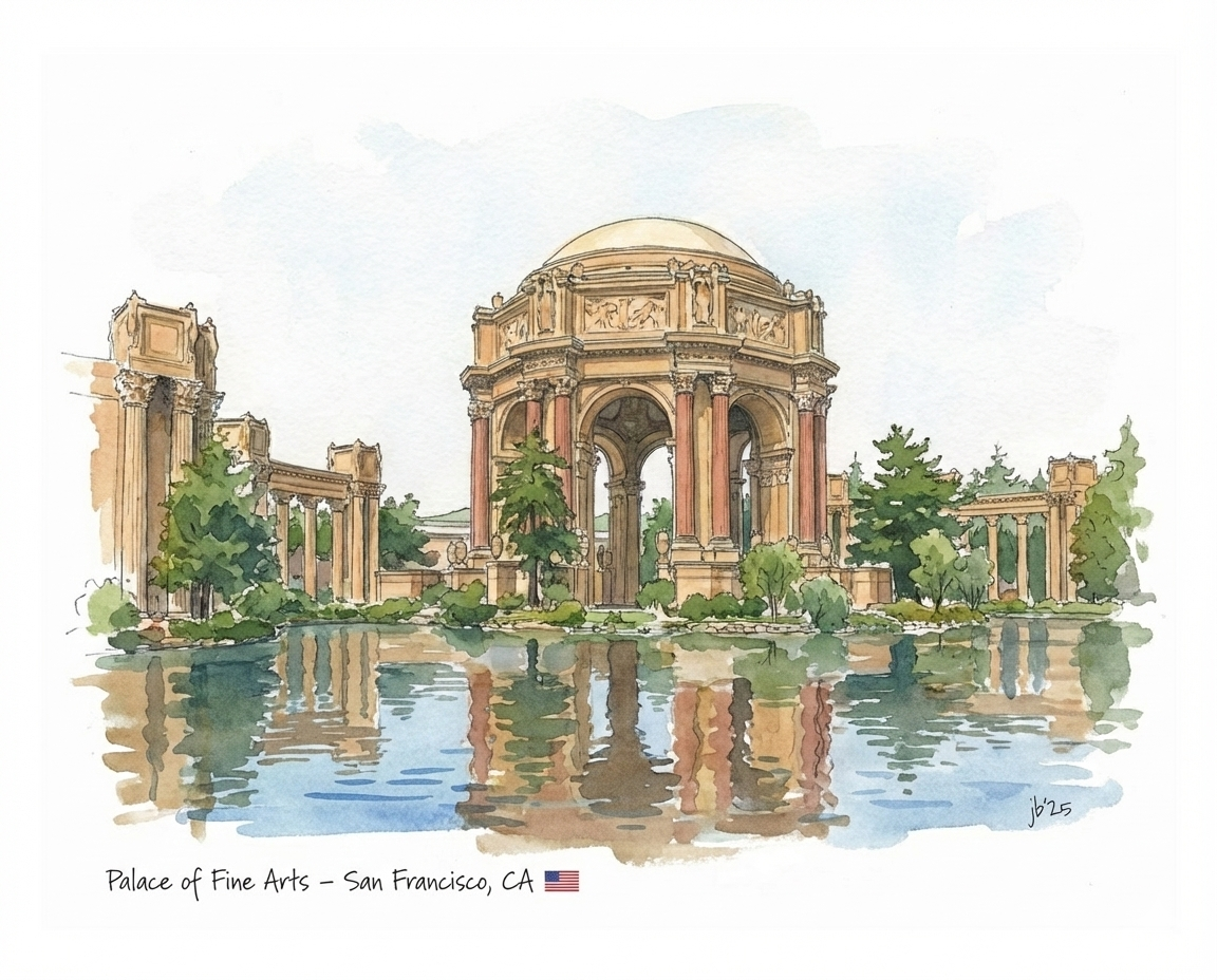 Palace of Fine Arts - San Francisco 8x10