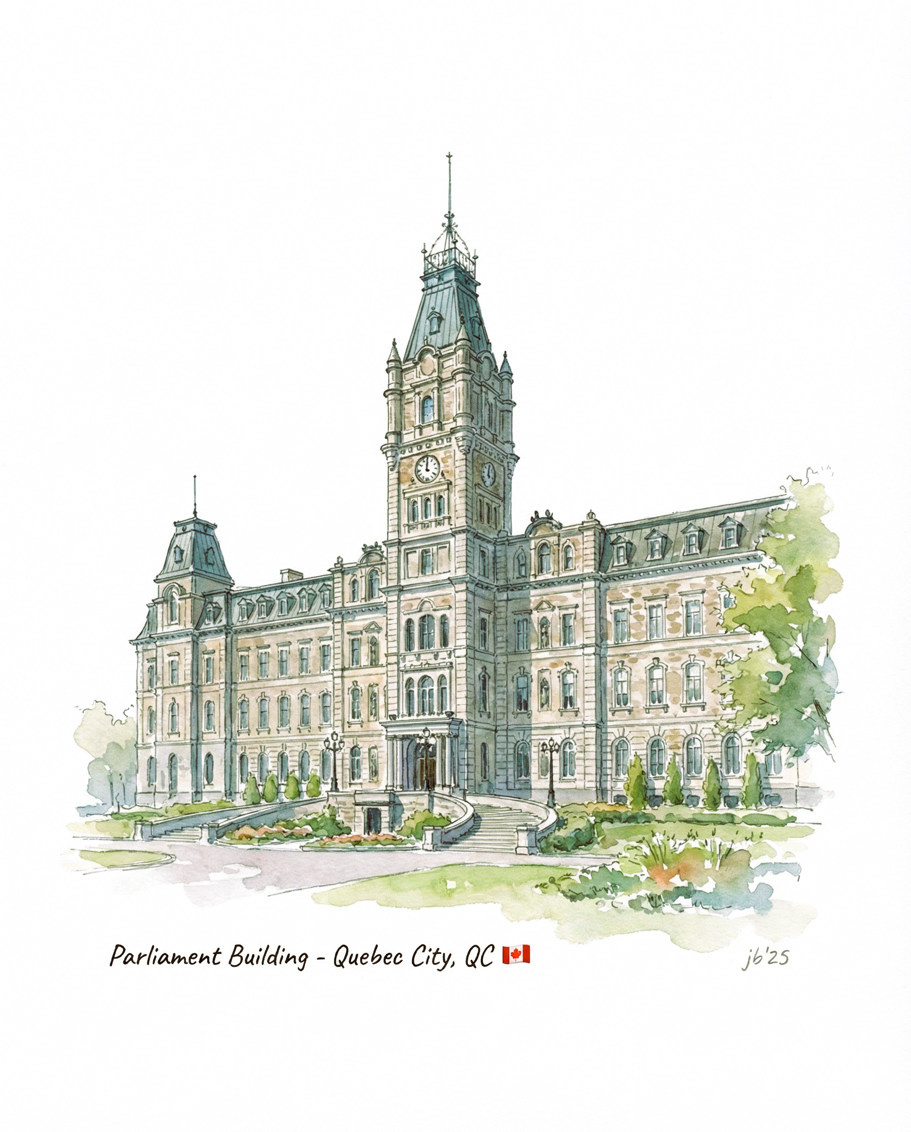 Parliament Building - Quebec City 8x10