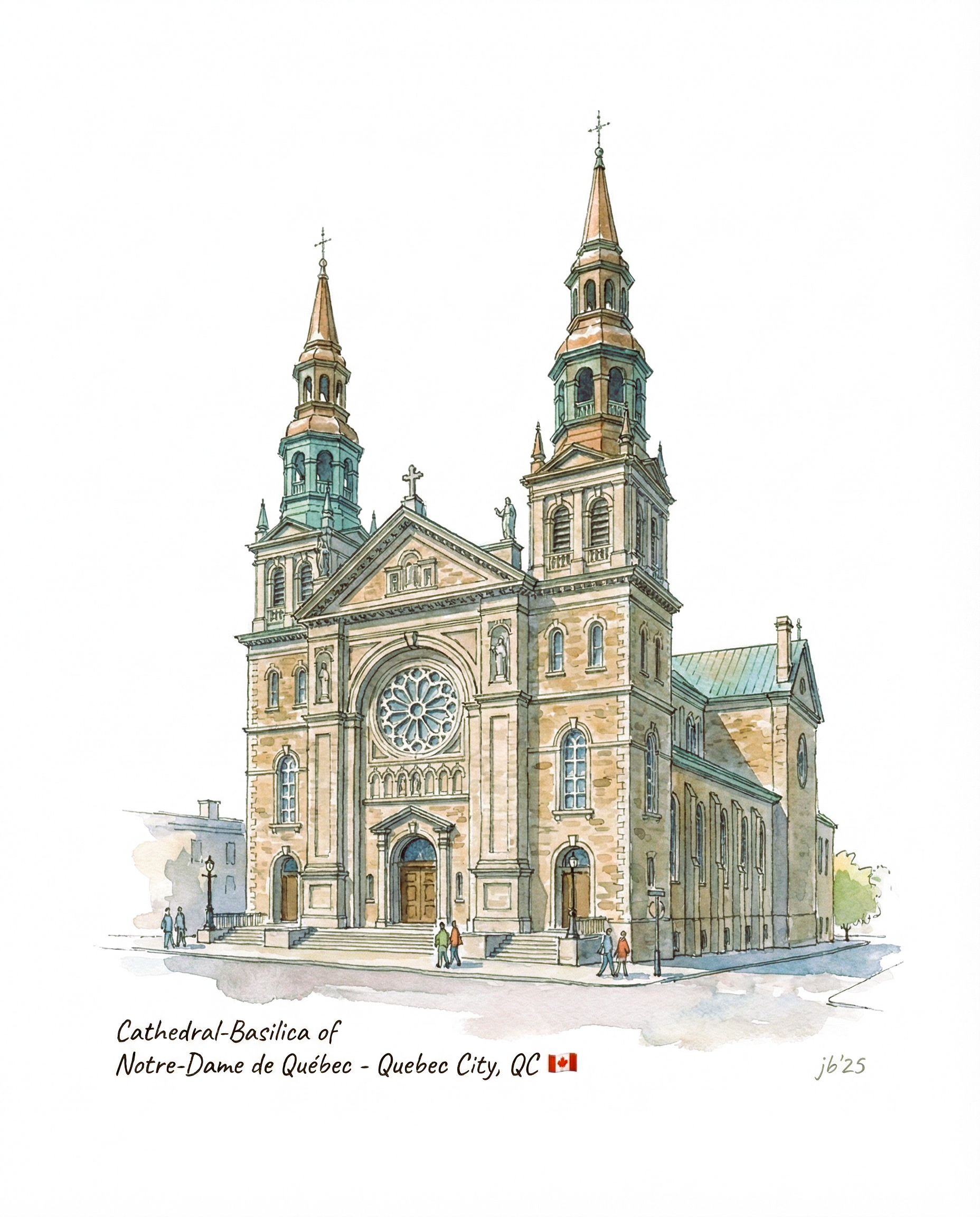 Cathedral-Basilica of Notre-Dame - 8x10