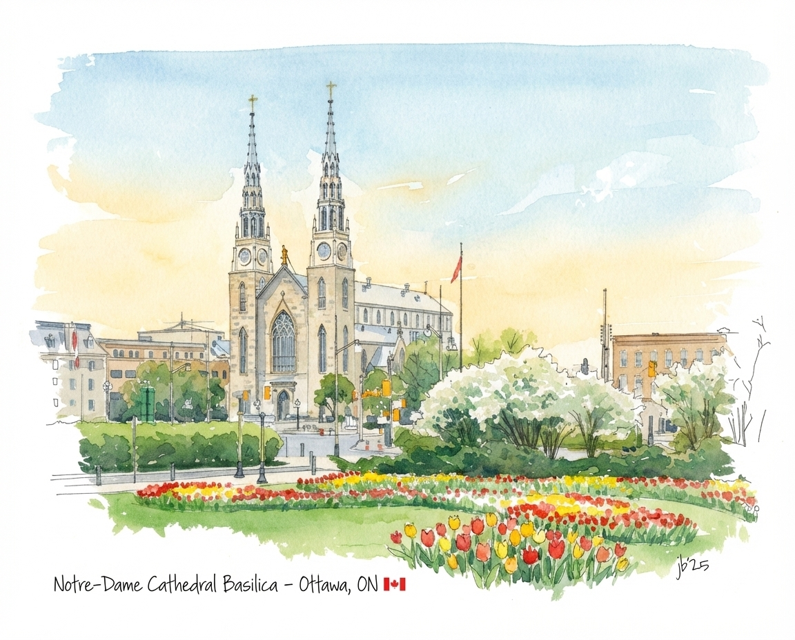 Notre-Dame Cathedral Basilica - Ottawa 8x10