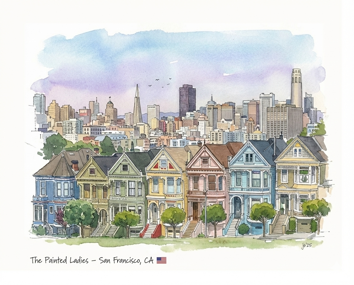The Painted Ladies – San Francisco 8x10