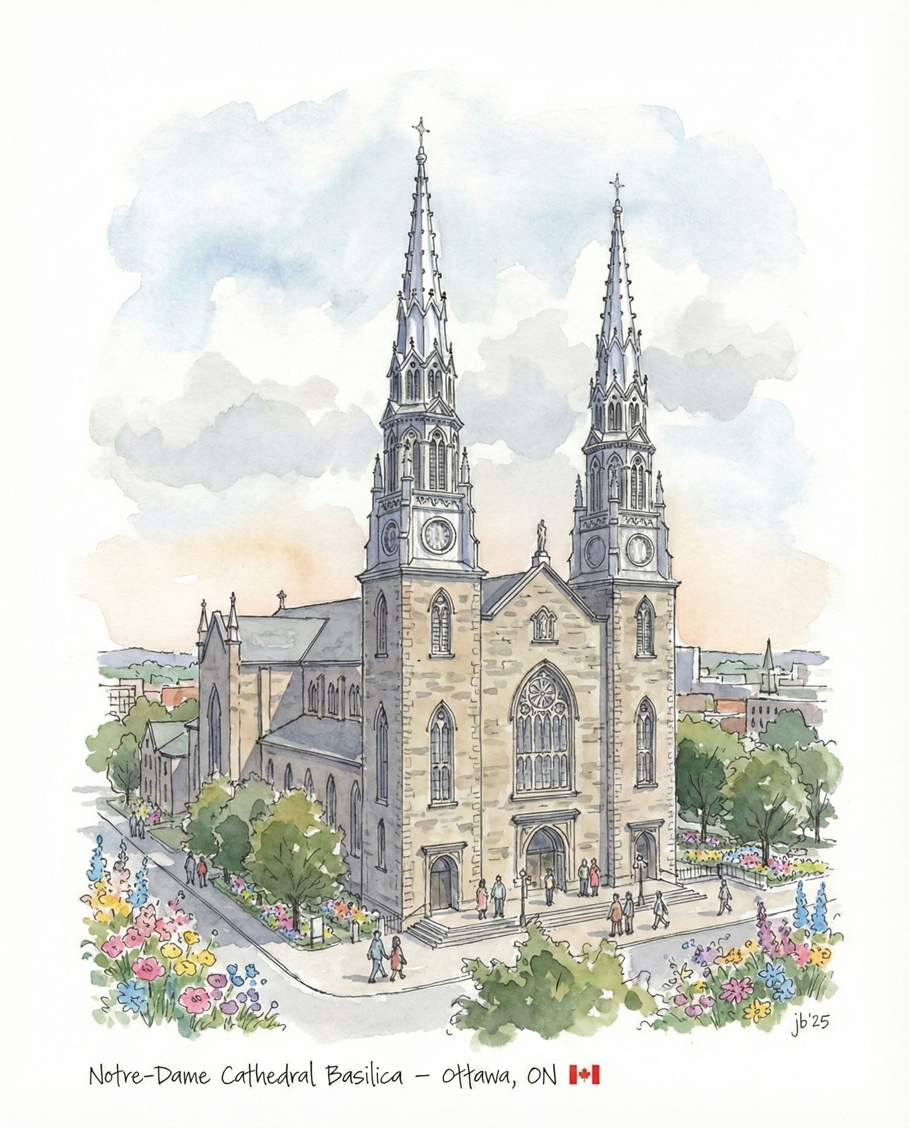 Notre-Dame Cathedral Basilica - Ottawa 8x10
