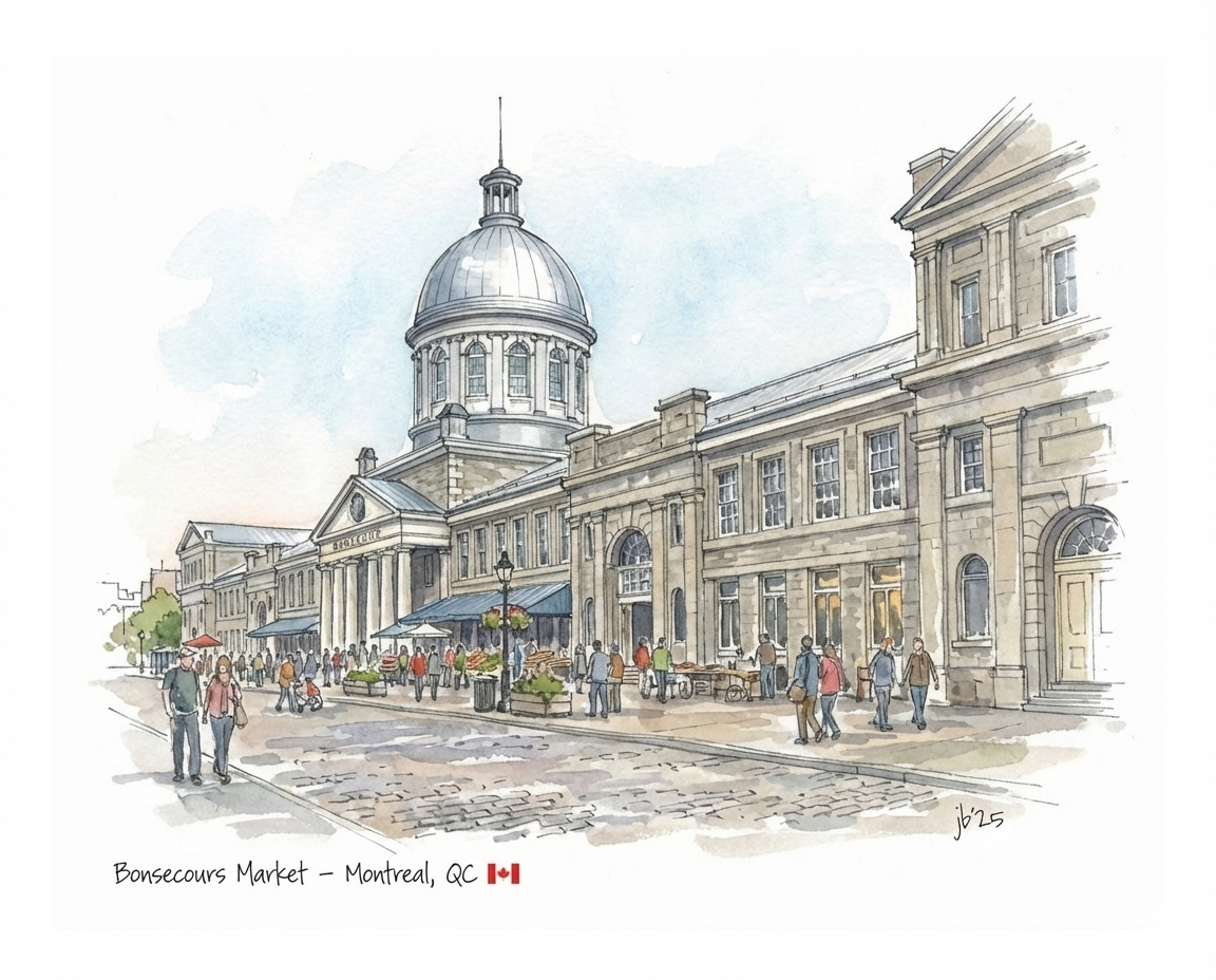 Bonsecours Market - Montreal 8x10