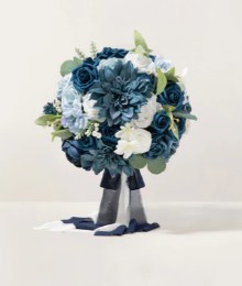 Elegant Blue Bridal Bouquet