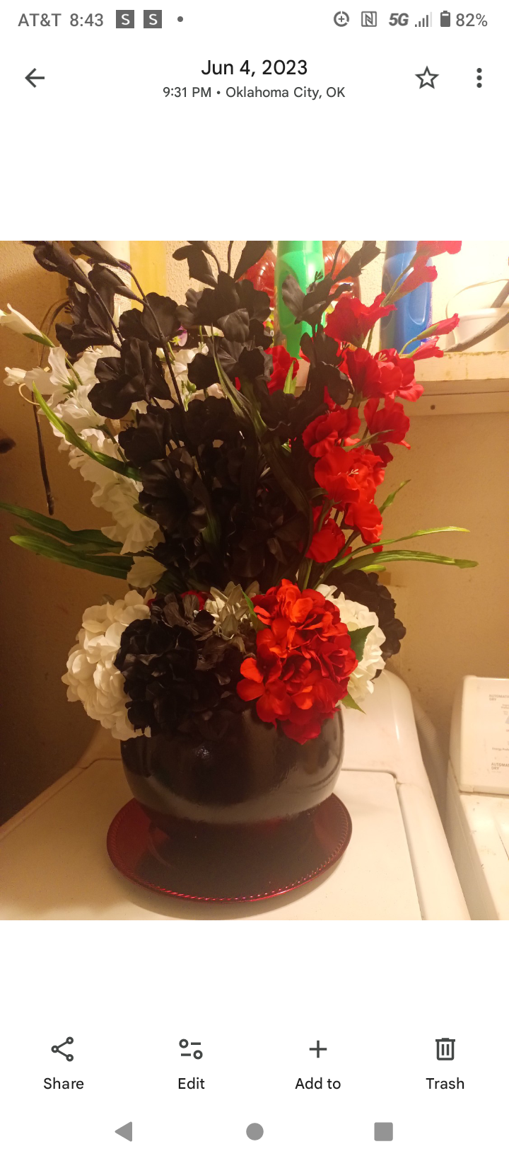 Elegant artificial flower arrangement