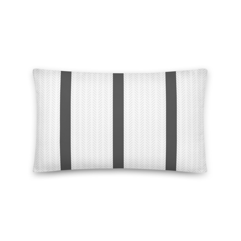 Coussin chevron rayures