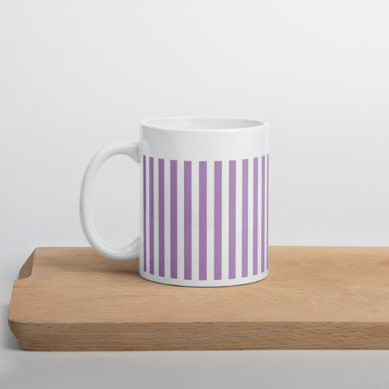 Mug à Rayures rose