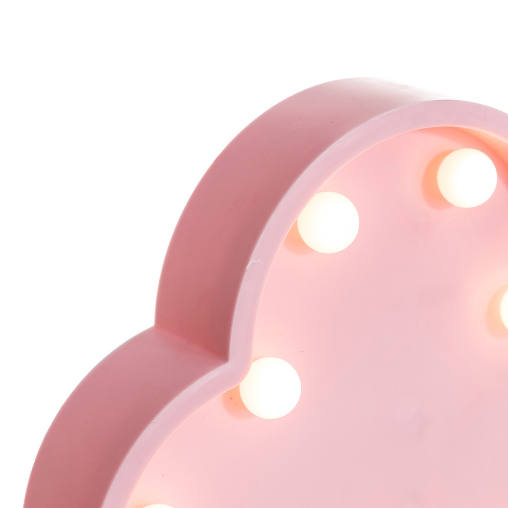Lampe déco nuage rose