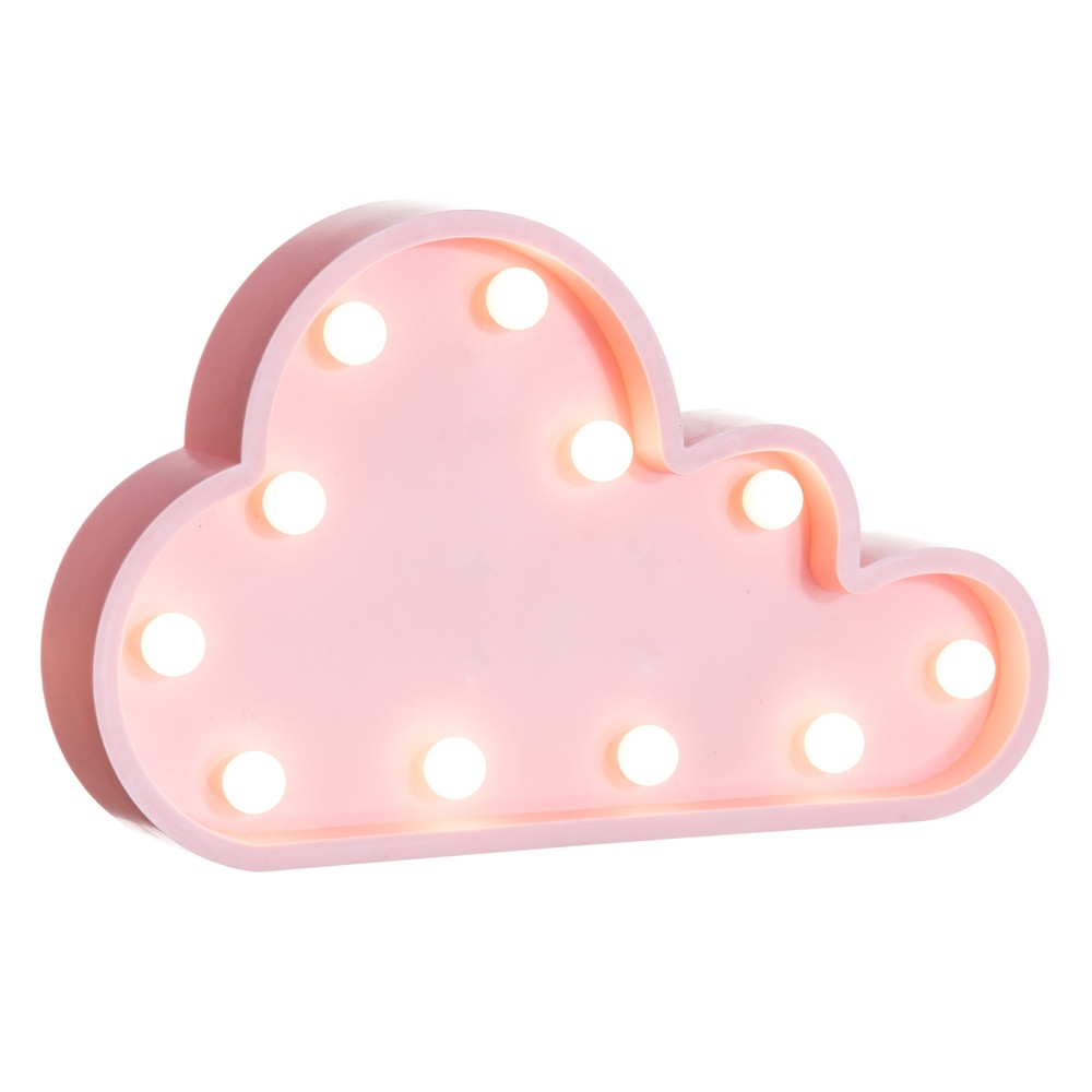 Lampe déco nuage rose