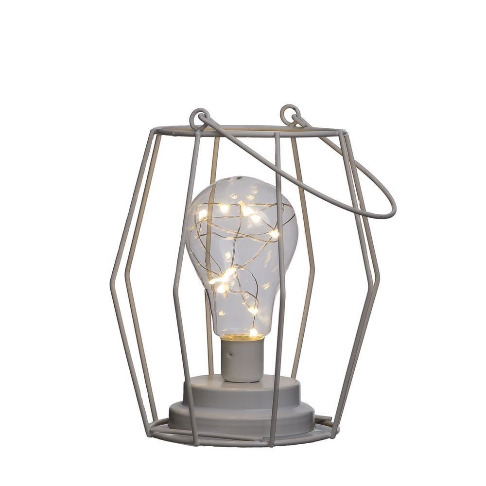 Lampe lanterne en métal