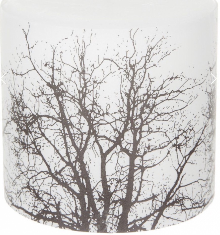 Bougies blanche avec parchemin