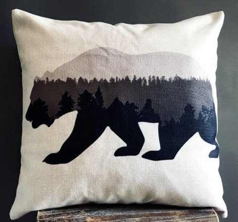 Coussin ours nature