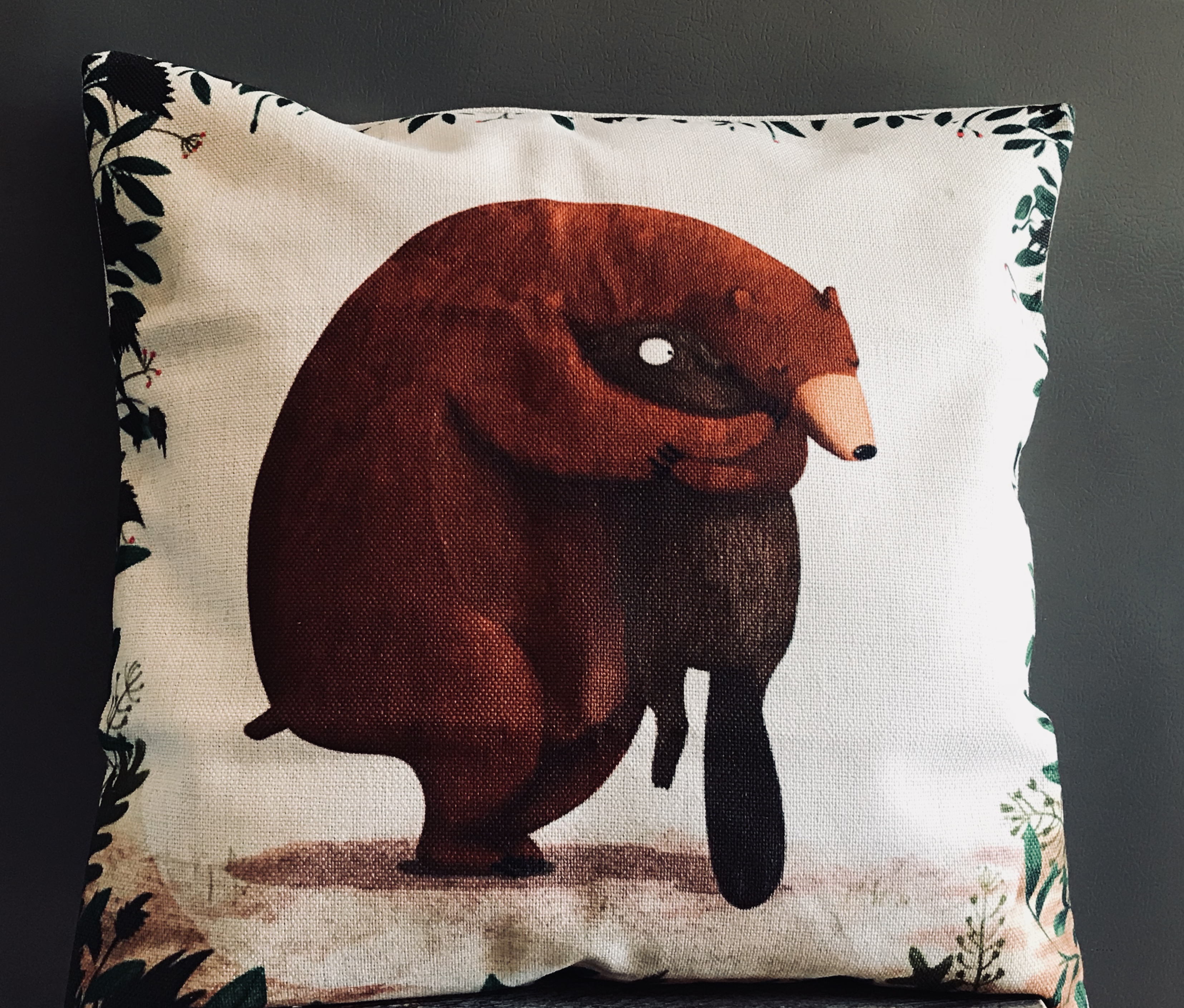 Coussin décoratif ours