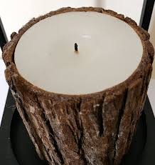 Bougie écorce marron de Broste