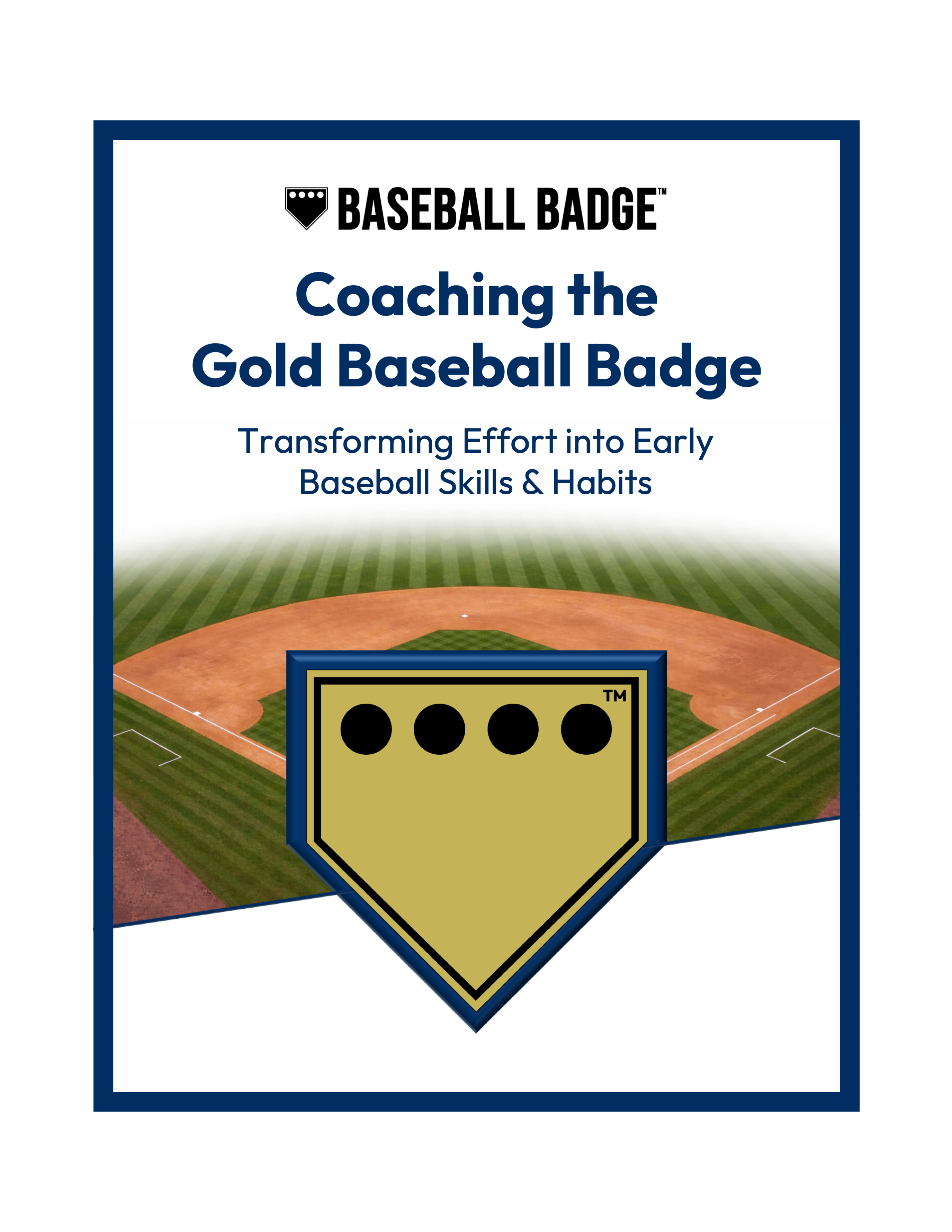 Gold Baseball Badge - Single Player Bundle