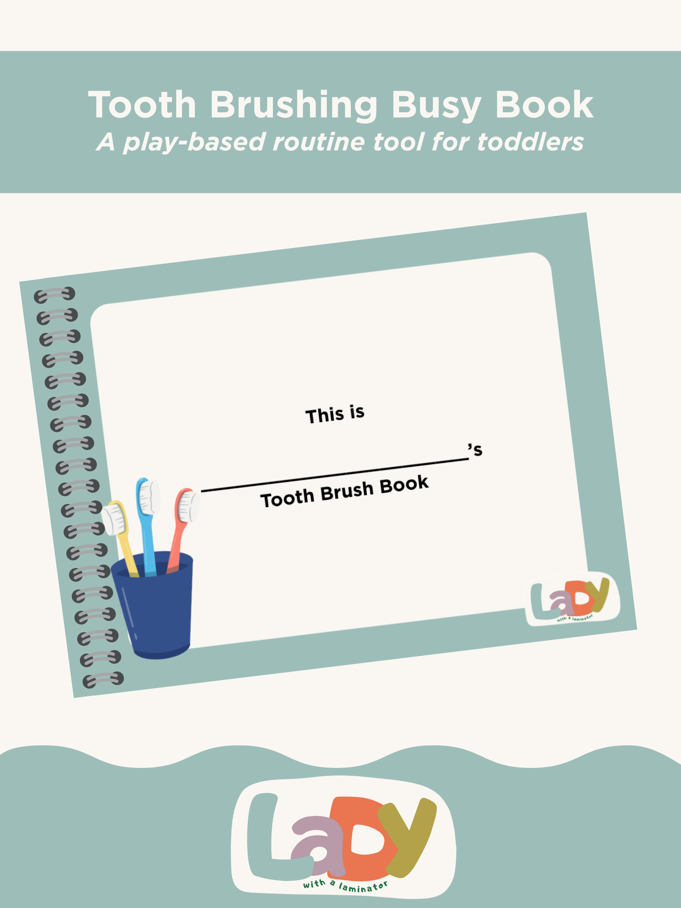 Tooth Brushing Busy Book for Toddlers