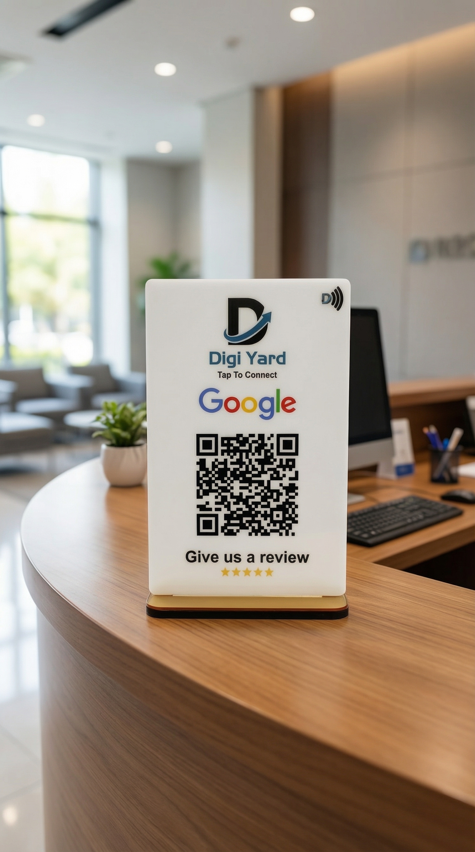 Google Review QR Stand