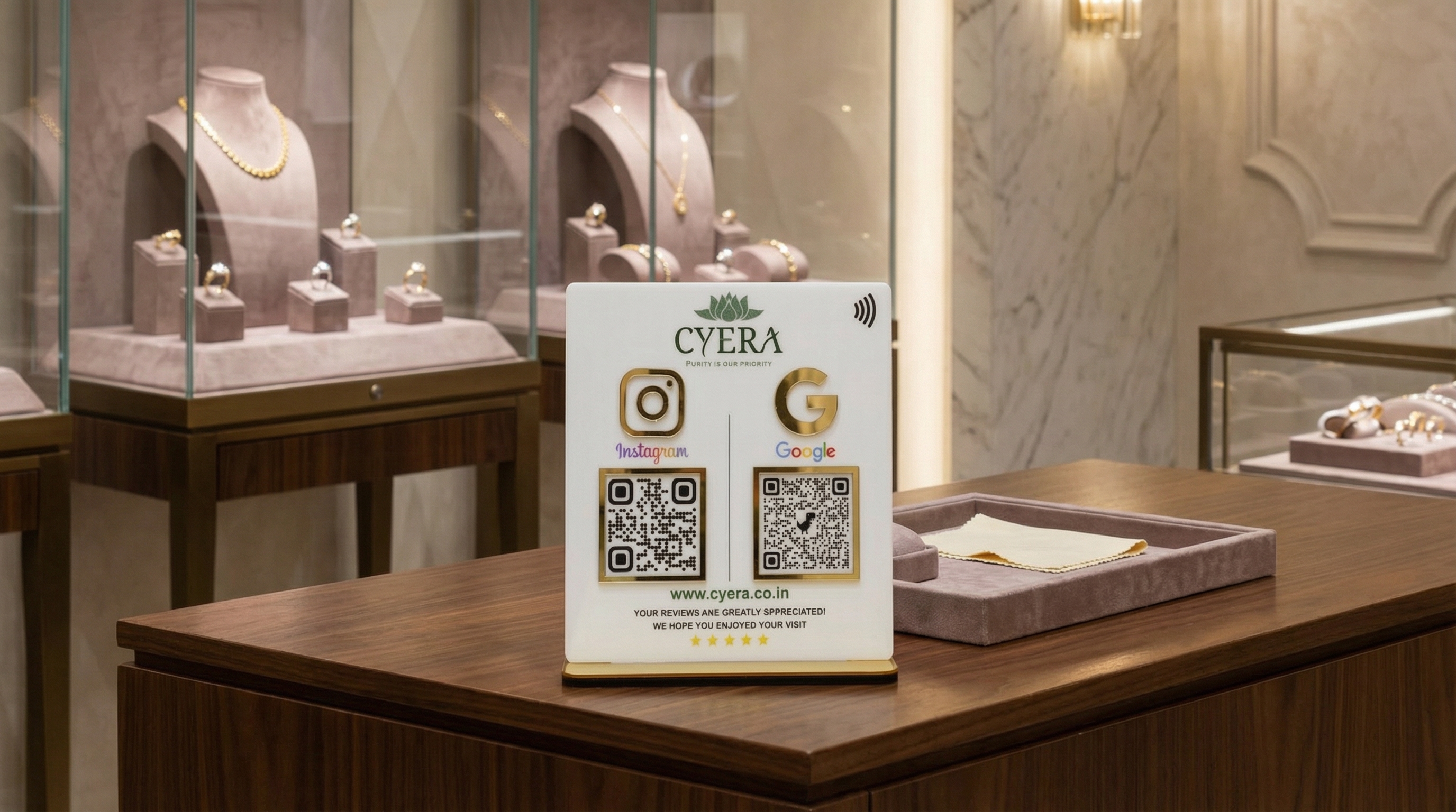 2 QR NFC Stand