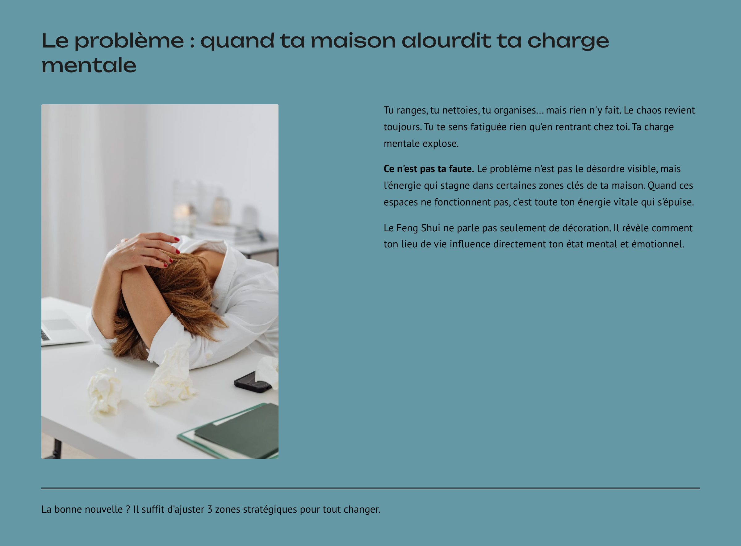 Le parcours complet : Maison & Charge Mentale