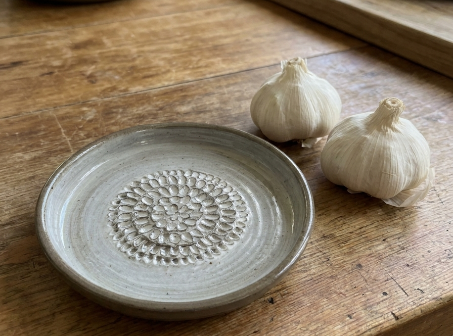 Ceramic Garlic Grater Plate