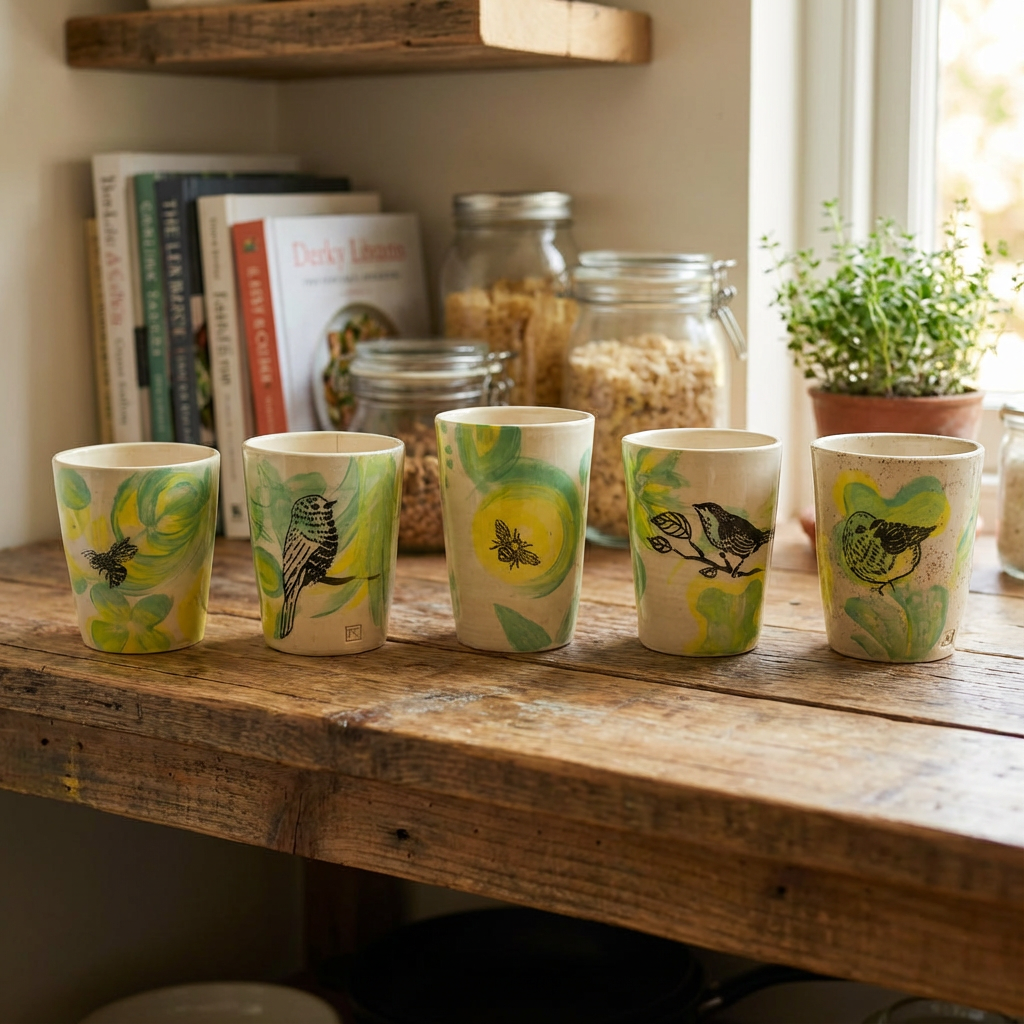 Hand-painted Ceramic Cups