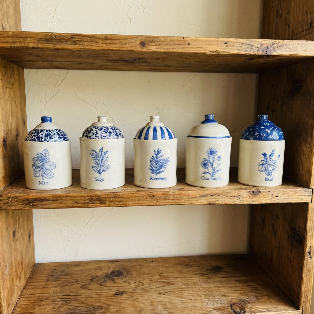Vintage Herb Canisters