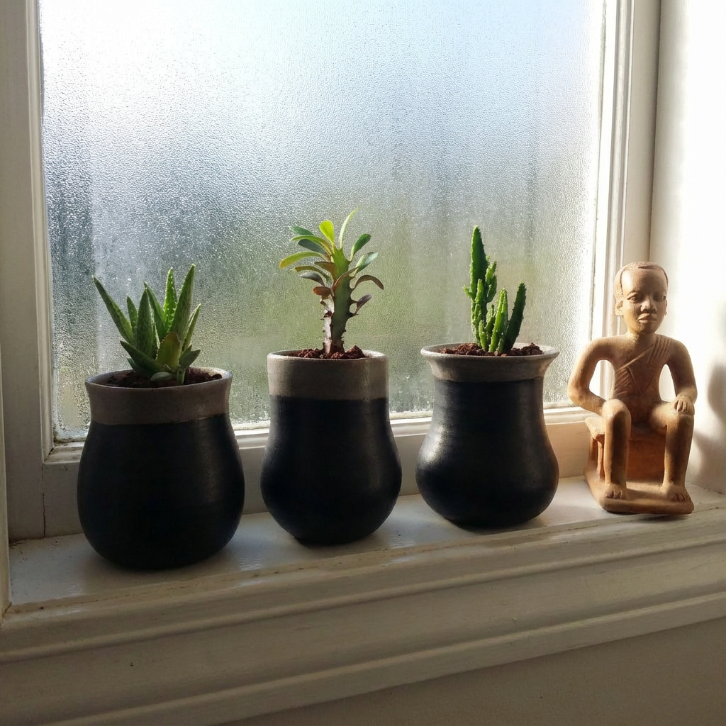 Handcrafted Ceramic Planter Set