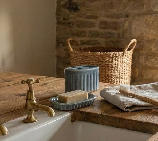 Ceramic Soap Dish Set