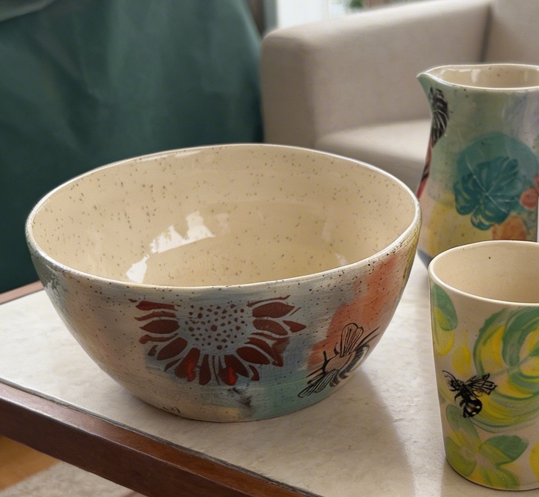 Hand-Painted Ceramic Bowl