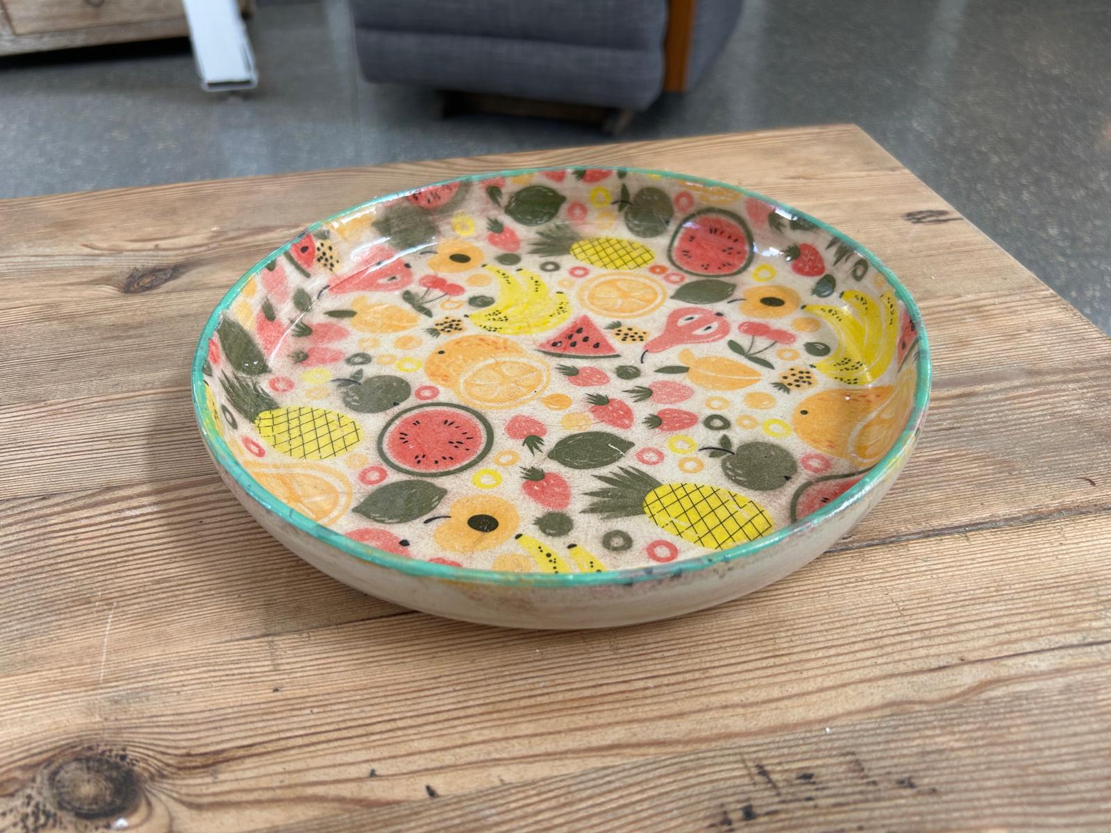 Fruit Pattern Ceramic Plate