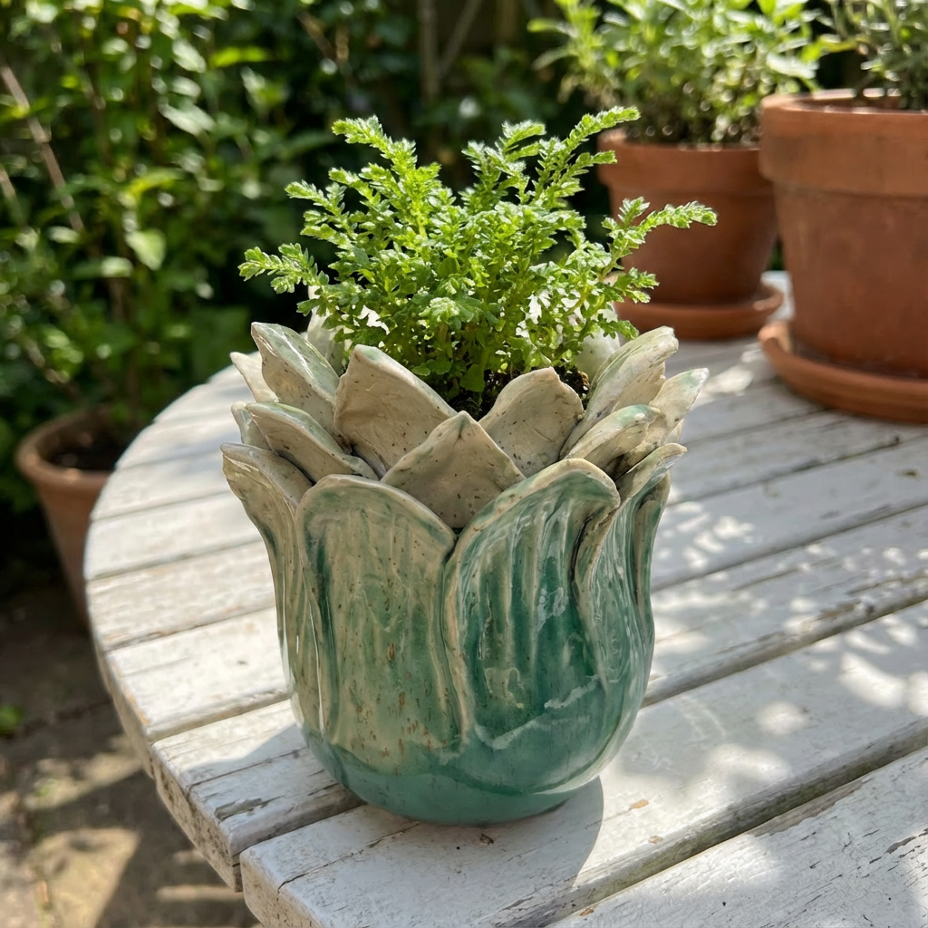 Ceramic Artichoke Planter