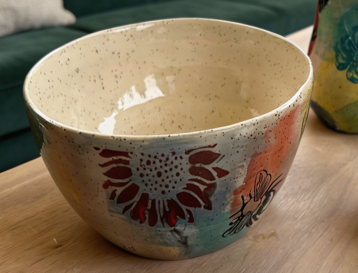 Hand-Painted Ceramic Bowl