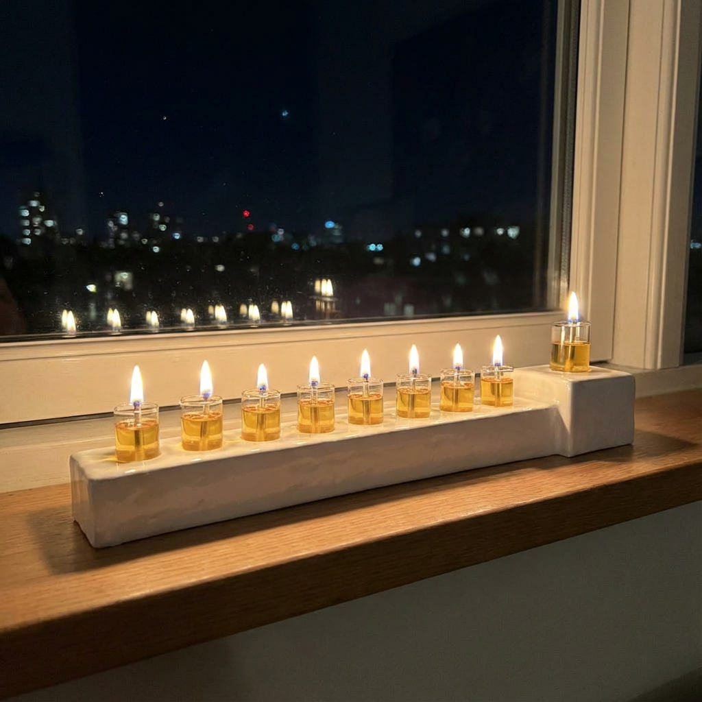 Hanukkah Oil Menorah