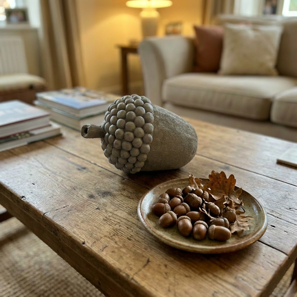 Decorative Clay Acorn