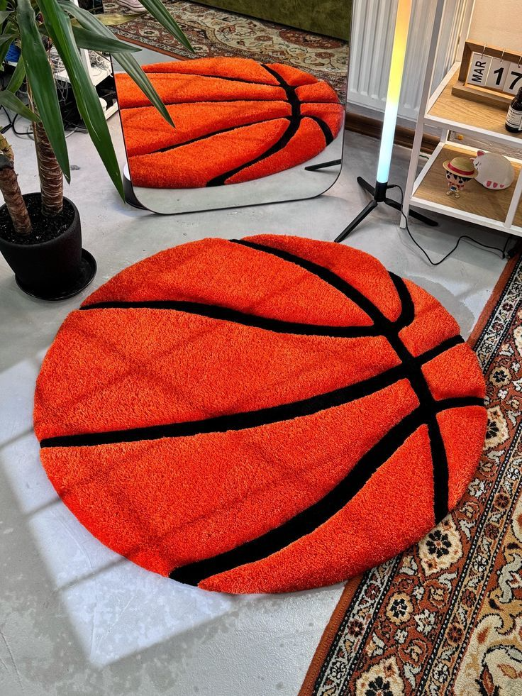 🏀 Basketball Court – Hand-Tufted Rug