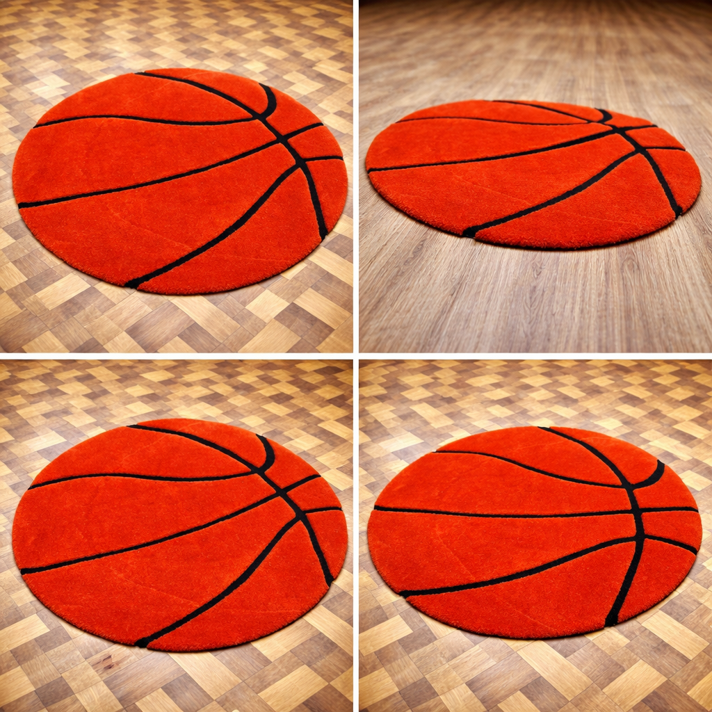 🏀 Basketball Court – Hand-Tufted Rug