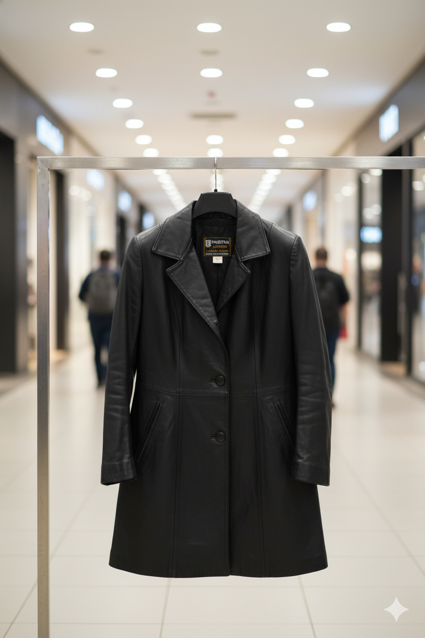 Black Leather Coat