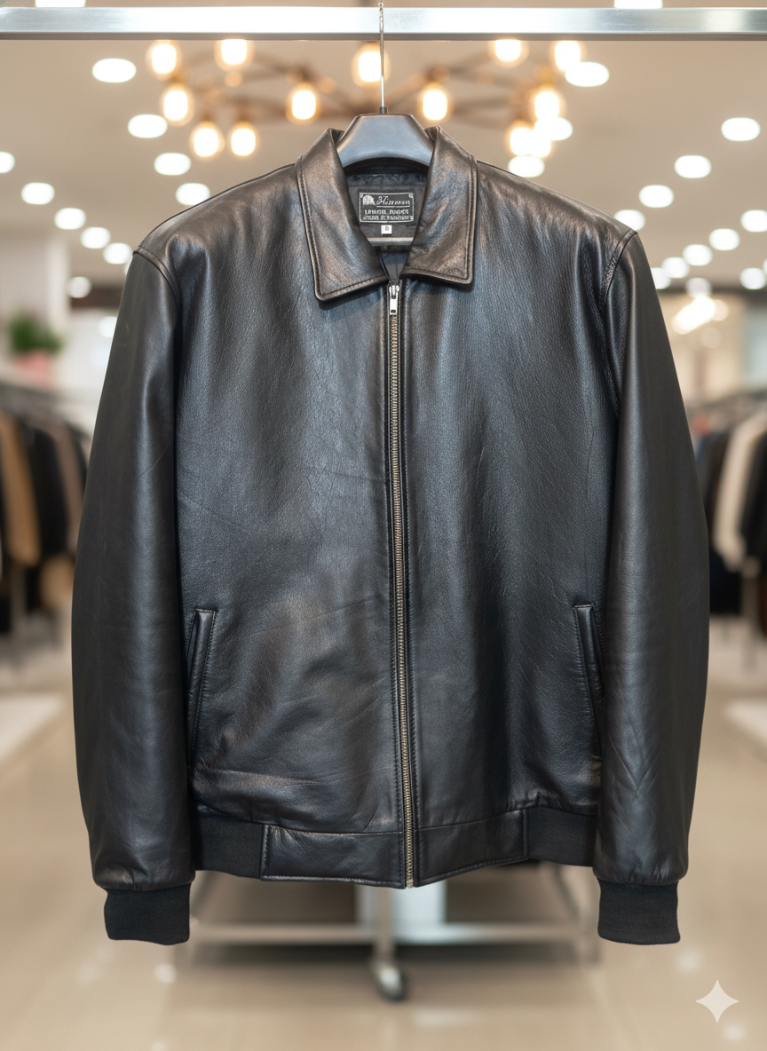 Classic Black Leather Jacket