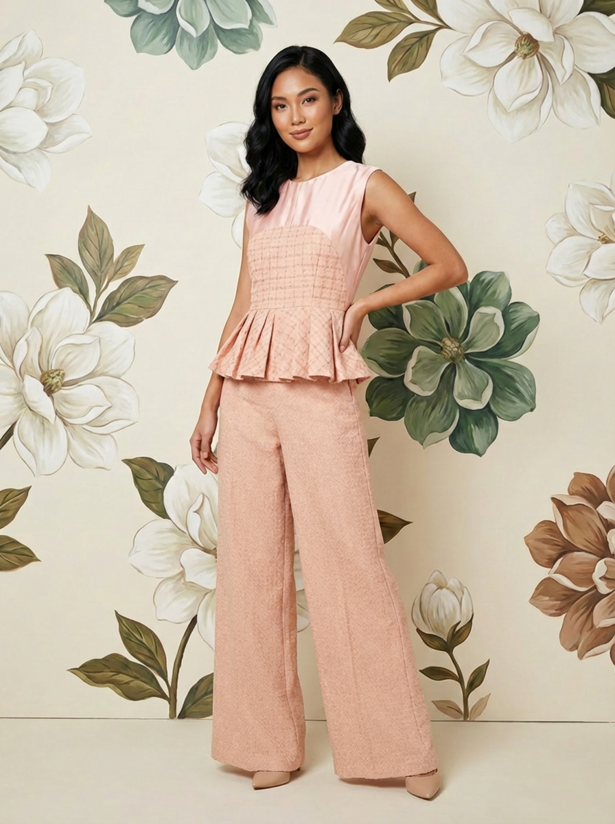 Celana Panjang Peach